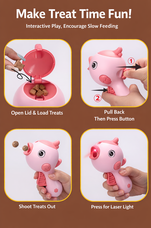 Laser + Cat Food Gun