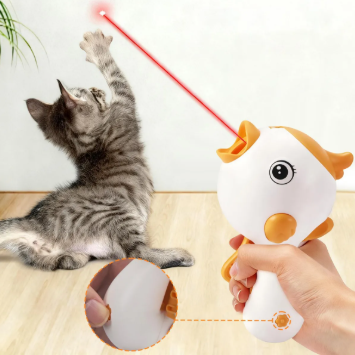 Laser + Cat Food Gun