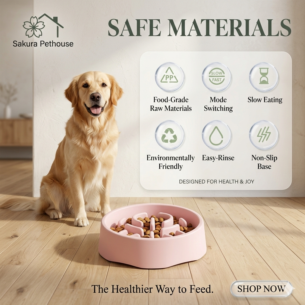 2 in 1 Slow Feeder Dog Bowl