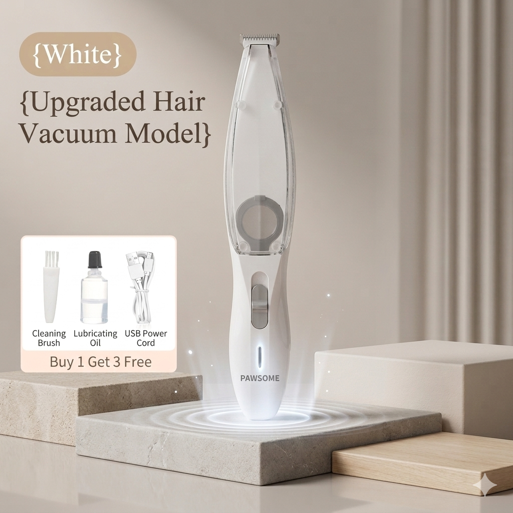 Pet Paw Hair Vacuum Trimmer