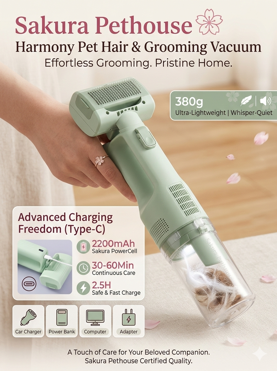 Portable Pet Grooming Vacuum