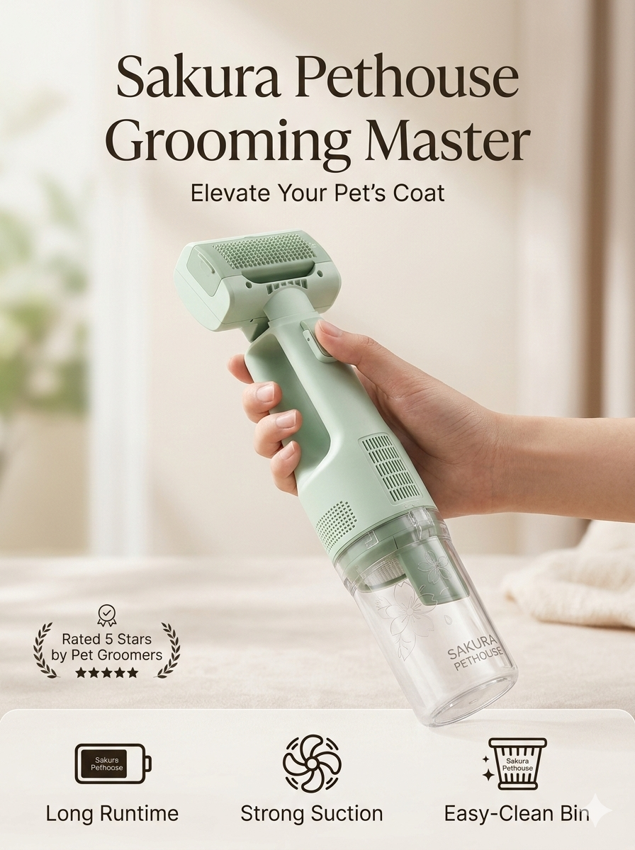 Portable Pet Grooming Vacuum
