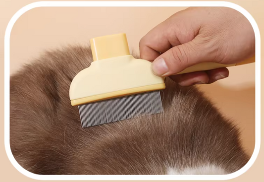 One Button Self-Cleaning Pet Massage Comb