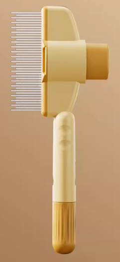 One Button Self-Cleaning Pet Massage Comb